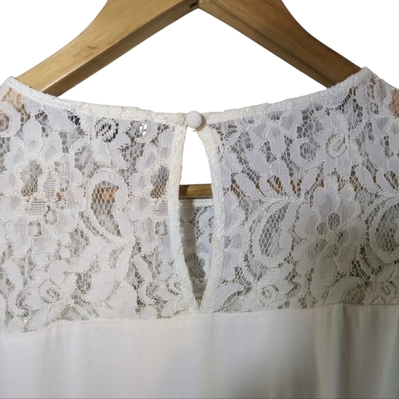 RW&CO Ivory Shift Dress Size small Lace - Picture 4 of 8